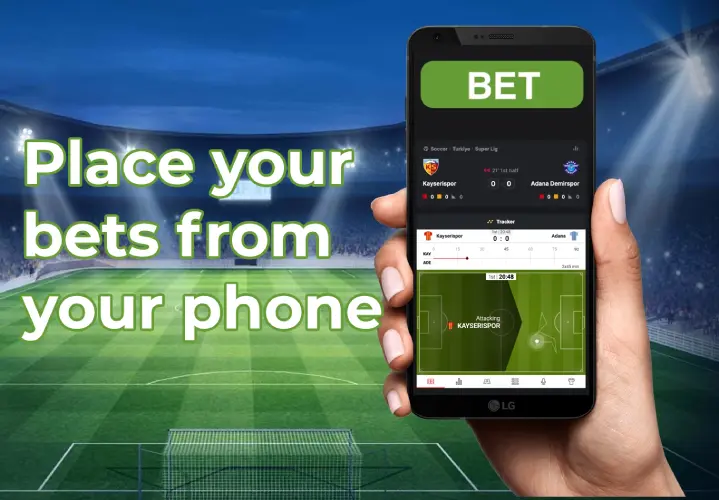 Betting on sports from your phone